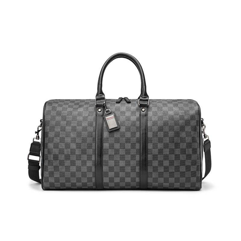 Korean Plaid Travel Handbag
