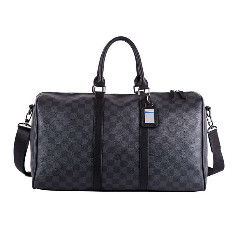 Korean Plaid Travel Handbag