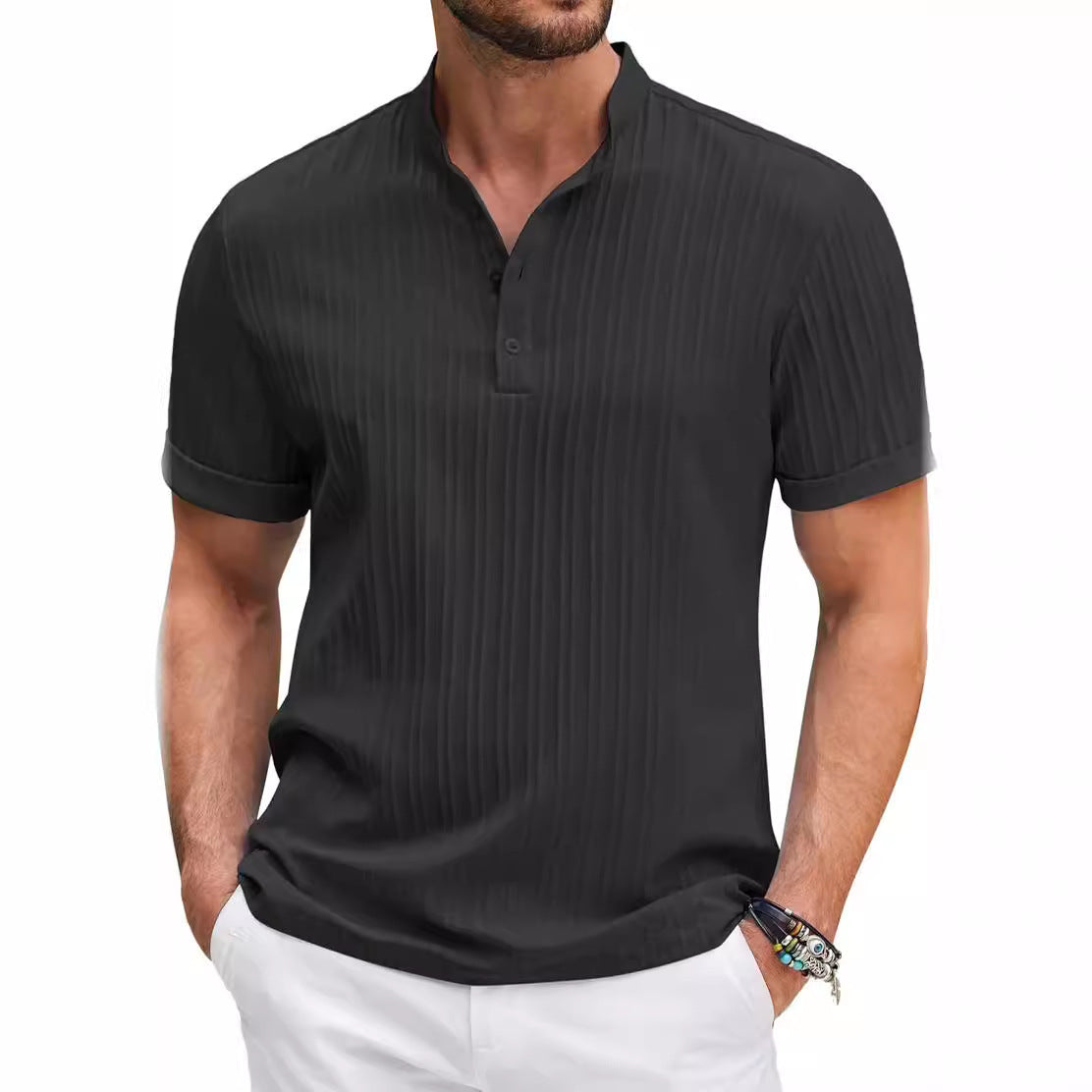 Men's Retro Cotton Loose Shirt