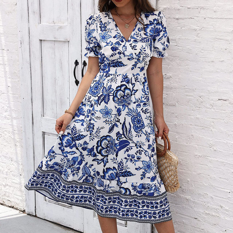 Women Floral Maxi Long Dress