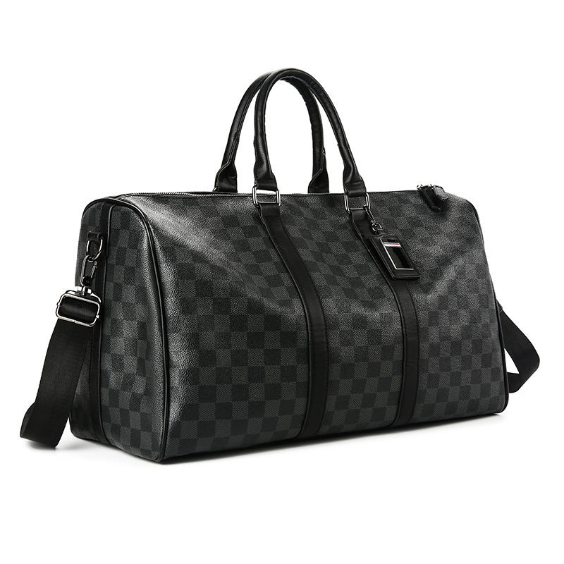Korean Plaid Travel Handbag