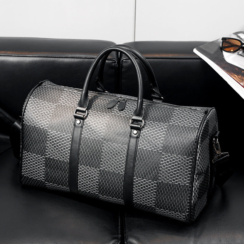 Korean Plaid Travel Handbag