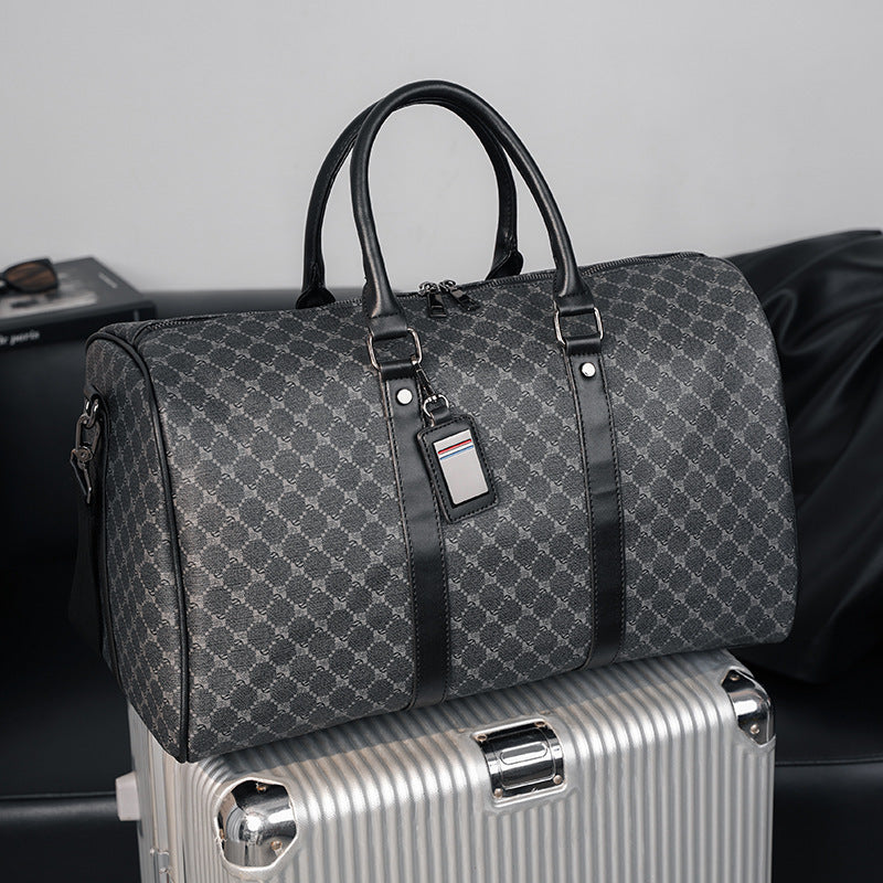 Korean Plaid Travel Handbag